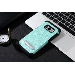 Wholesale Galaxy Note 8 Pixel Hybrid Kickstand Case with Metal Plate for Car Mount (Green)